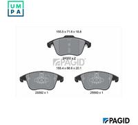 BRAKE PAD SET DISC BRAKE T2801N FOR FORD MONDEO/V/Turnier/Hatchback M1CB 1.0L
