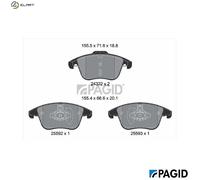 BRAKE PAD SET DISC BRAKE T2801N FOR FORD MONDEO/V/Turnier/Hatchback M1CB 1.0L