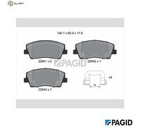 PAGID T2803N Brake pad set