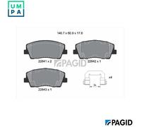 PAGID T2803N Brake pad set