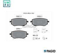 PAGID T2807N Brake pad set