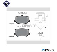 PAGID T2826N Brake pad set