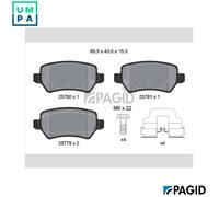PAGID T2840N Brake pad set