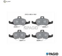 PAGID T2843N Brake pad set