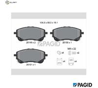 PAGID T2851N Brake pad set
