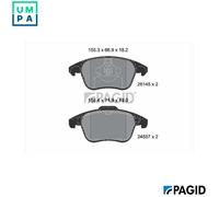 PAGID T2852N Brake pad set