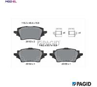 PAGID T2853N Brake pad set