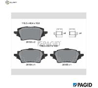 PAGID T2853N Brake pad set