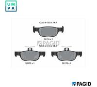 BRAKE PAD SET DISC BRAKE T2856N FOR MAZDA 3/CX-0/MX-0/Hatchback MX-30 CX-30 0.8L