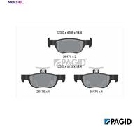 BRAKE PAD SET DISC BRAKE T2856N FOR MAZDA 3/CX-0/MX-0/Hatchback MX-30 CX-30 0.8L