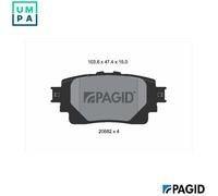 PAGID T2857N Brake pad set