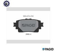 PAGID T2857N Brake pad set