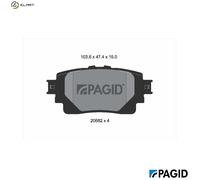 PAGID T2857N Brake pad set