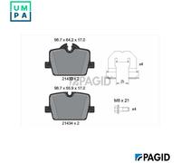 PAGID T2887N Brake pad set