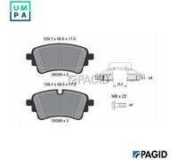 BRAKE PAD SET DISC BRAKE T2890N FOR VW AUDI A4/B9 A5/Sportback/Hatchback Q5 3.0L