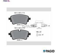 BRAKE PAD SET DISC BRAKE T2890N FOR VW AUDI A4/B9 A5/Sportback/Hatchback Q5 3.0L