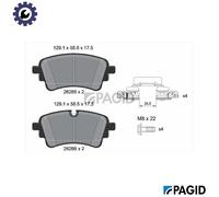 BRAKE PAD SET DISC BRAKE T2890N FOR VW AUDI A4/B9 A5/Sportback/Hatchback Q5 3.0L