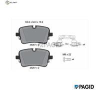 PAGID T2891N Brake pad set
