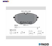 PAGID T2894N Brake pad set