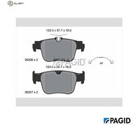 BRAKE PAD SET DISC BRAKE T2903N FOR SKODA SUPERB/IV OCTAVIA/Combi KODIAQ/II 1.0L