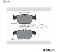 PAGID T2904N Brake pad set