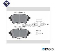 BRAKE PAD SET DISC BRAKE T2908N FOR AUDI A4/B9 Q5/Sportback/Van A5/Convertible