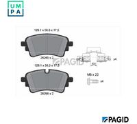 PAGID T2908N Brake pad set