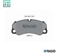BRAKE PAD SET DISC BRAKE T2910N FOR PORSCHE 911/Convertible/Targa DKHA 3.7L 6cyl