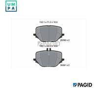 BRAKE PAD SET DISC BRAKE T2914N FOR MERCEDES-BENZ E-CLASS/T-Model/All-Terrain