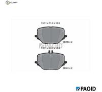 BRAKE PAD SET DISC BRAKE T2914N FOR MERCEDES-BENZ E-CLASS/T-Model/All-Terrain