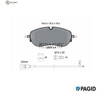 PAGID T2919N Brake pad set