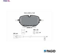 PAGID T2920N Brake pad set