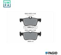 BRAKE PAD SET DISC BRAKE T2929N FOR FORD MONDEO/V/Turnier/Hatchback KUGA/III