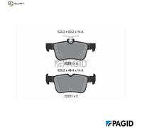 PAGID T2929N Brake pad set