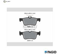 PAGID T2929N Brake pad set
