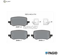 BRAKE PAD SET DISC BRAKE T2933N FOR HYUNDAI KIA G4FP/G4FT/G4FU/D4FE 1.6L 4cyl