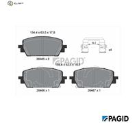 PAGID T2938N Brake pad set
