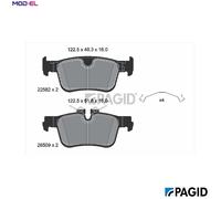 PAGID T2941N Brake pad set