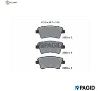 BRAKE PAD SET DISC BRAKE T2942N FOR KIA G4KH 2.0L 4cyl OPTIMA