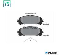 BRAKE PAD SET DISC BRAKE T2943N FOR SUZUKI LEXUS TOYOTA HIGHLANDER RAV 2.5L 4cyl