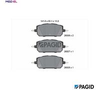 BRAKE PAD SET DISC BRAKE T2945N FOR MAZDA N8Y1 0.8L 1cyl MX-30