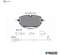 PAGID T2946N Brake pad set