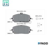 PAGID T2965N Brake pad set