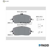 PAGID T2965N Brake pad set