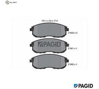 PAGID T3009N Brake pad set