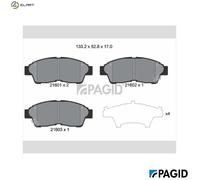 PAGID T3013N Brake pad set