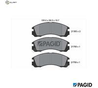 PAGID T3025N Brake pad set
