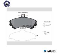 PAGID T3040N Brake pad set