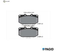 BRAKE PAD SET DISC BRAKE T3055N FOR TOYOTA SUBARU NISSAN 2ZR-FE 1.8L 4cyl YARIS