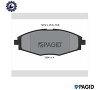 PAGID T3093N Brake pad set